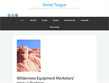 Tablet Screenshot of danielteague.com